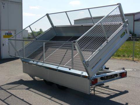 Wire mesh screen attachment 650 mm high, swing-mounted on 4 sides