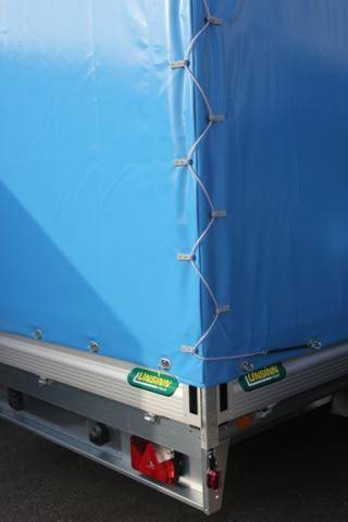 Tarpaulin and frame, loading height 2000 mm, no assembly