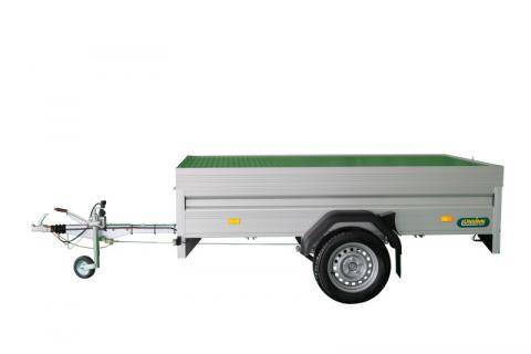 Aluminium cover 3000x1550x100 mm with 2 gas-spring lifting aids, pre-installed, front-attached version