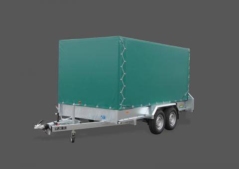 Tarpaulin and frame, loading height 1700 mm, incl. tailboard, with assembly