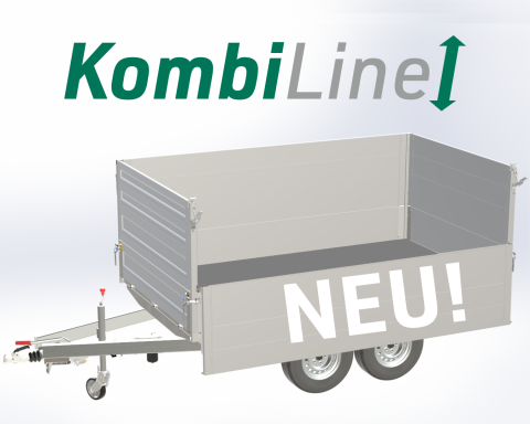 Alu-Bordwandaufsatz KombiLine 750 hoch, 2300x1500 - Komplettset