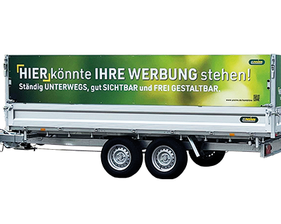 2 Werbeträgerplatten aus Dibond®-Aluminium gefräst & nach Kundenwunsch bedruckt inkl. Montagematerial, für Stahlaufsatz KombiLine 2760x750 mm