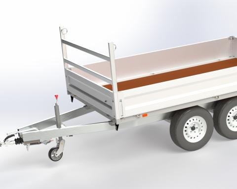 H-Gestell 650 mm, verzinkt, 2-reihig, IB 2040 mm, lose beigelegt