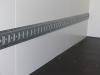 Slotted anchoring rail, galvanised, installed, per linear metre