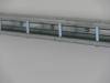 Rod lashing rail, galvanised, installed, per linear metre